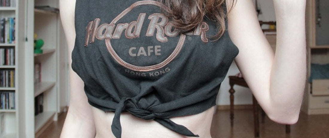 Turn Any Top into A Crop Top (without cutting!)