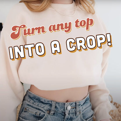 Turn any oversized shirt into a crop top #croptuck #croptuckreview